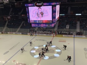 The Regina Pats and Moose Jaw Warriors faced off Sunday at the Brandt Centre.