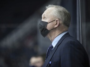 Regina Pats head coach and general manager John Paddock is shown Jan. 1, when the team last played a game. The Pats are to return to action Sunday against the Moose Jaw Warriors (4 p.m., Brandt Centre).