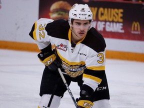 Defenceman Neithan Salame, shown with the Brandon Wheat Kings, is now a member of the Regina Pats.