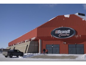Business isn't exactly booming at the Brandt Centre during the COVID pandemic.