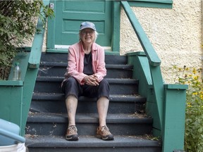 Florence Stratton outside her home on Monday, August 16, 2021 in Regina.