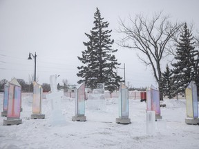 The Prismatica instillation sits in in Confederation Park before the FROST festival on Friday, February 4, 2022 in Regina.