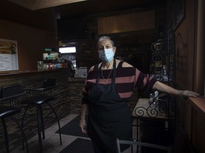 Abstractions Cafe's Hayat Fakhoury in her cafe.