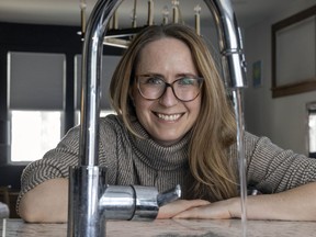 Heather Dedman, member of the Cathedral and Area Community Association's Get The Lead Out Committee, inside her home on Tuesday, February 22, 2022 in Regina.