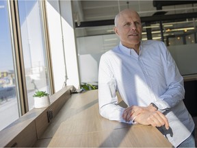 John Lee stands inside Path Cowork, Saskatchewan's largest coworking space.