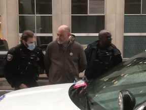 Chris barber was arrested by police in Ottawa on Thursday.