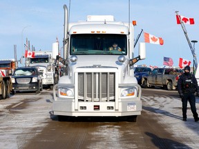 The truck convoys now blocking borders are a big problem for all of us and a big political problem for Premier Scott Moe.