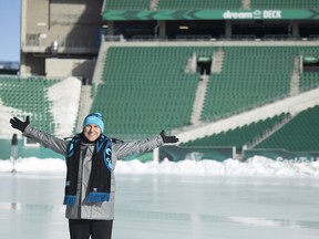 Elvis Stojko is shown Friday at Mosaic Stadium, where he is to perform Saturday night to cap the inaugural Frost Regina winter festival.