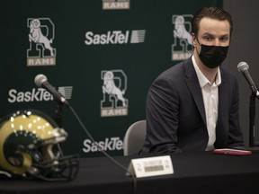 Mark McConkey was introducted Thursday as the University of Regina Rams' full-time head coach after carrying the interim label for two years.