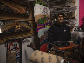 306 SHOP owner Andrew Hincks inside his store on Feb. 5, 2022 in Regina.