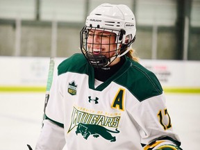 Lilla Carpenter-Boesch is wrapping up her final year of eligibility with the University of Regina Cougars women's hockey team.