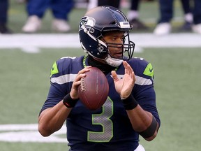 Russell Wilson, shown with the Seattle Seahawks, was traded to the Denver Broncos on Tuesday.