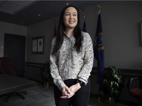 Elizabeth Nguyen, executive director of corporate services for the Regina Police Service stands for a portrait at the RPS building on Tuesday, March 8, 2022 in Regina.