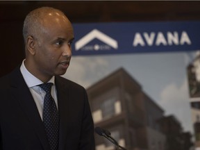 Ahmed Hussen, Minister of Housing and Diversity and Inclusion announces a federal investment of 30.8 million toward affordable housing on Thursday, March 10, 2022 in Regina.