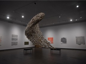A new exhibition titled Elevate & Holon opened at the Art Gallery of Regina. It's shown here on March 21, 2022.