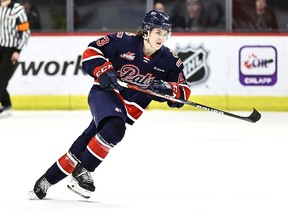 Tanner Howe, shown in this file photo, had two goals and one assist Wednesday to help the Regina Pats defeat the host Brandon Wheat Kings 7-6. Howe was named the first star.
