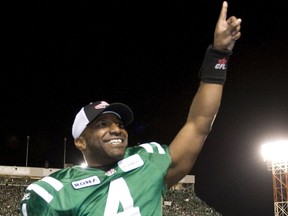 Darian Durant, shown in 2009, is No. 1 on Rob Vanstone's list of the Saskatchewan Roughriders' all-time quarterbacking surprises.