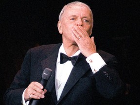 Frank Sinatra is shown in Paris in 1991 — the same year Rob Vanstone saw Ol' Blue Eyes perform in person.