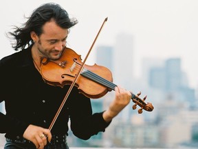 Violinist Vasyl Popadiuk of the group Papa Duke.