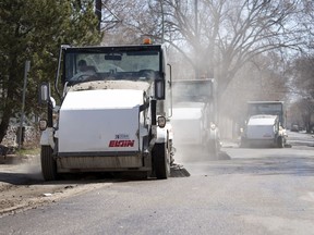 The spring street sweep is in full swing again now that the weather has improved. It typically takes place from April 3 to June but was put on pause this month when Regina was hit with a late spring snowfall. The city reminds residents to heed orange no parking signs to avoid getting towed.