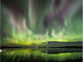 Photo of the aurora borealis on March 30, 2022 by Melville, Saskatchewan photographer Tracy Kerestesh.