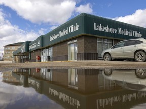 The exterior of the Lakeshore Mall on the corner of 23rd Avenue and Hillsdale Street on Wednesday, April 6, 2022 in Regina.