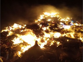 A fire at the Moose Jaw landfill on Wednesday night is believed to have been caused by a discarded lithium ion battery. There were no injuries and the landfill sustained minimal damage. Residents are asked not to include batteries in their green waste bins. Instead, batteries may be discarded at any time at the Moose Jaw SARCAN facility. CITY OF MOOSE JAW