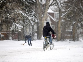 Snow must be cleared from city sidewalks within 48 hours of a snowfall.