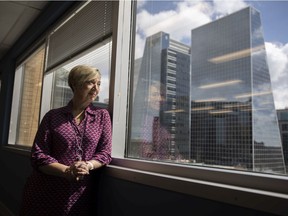 Ombudsman Mary McFadyen who is retiring from her role that she held since 2014, largely focusing on long-term care and expanding the office to hear complaints about municipalities, stands for a portrait in her office downtown on Monday, April 18, 2022 in Regina.