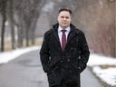 Saskatchewan Liberal Party Leader Jeff Walters in Wascana Centre on Wednesday.