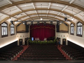 The updated theatre at the newly-restored Darke Hall almost 100 years after it first opened, and following a six-year renovation project to the building. The restored space was shown during the grand opening festivities on April 21, 2022 in Regina.