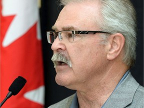 Gerry Ritz, in a 2015 file photo, when he was federal agriculture minister in Stephen Harper's government.