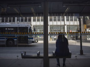 The City of Regina's Transit buses pick up and drop off riders outside the Cornwall Centre downtown on Wednesday, May 4, 2022 in Regina.