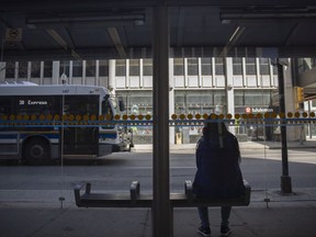 The City of Regina's Transit buses pick up and drop off riders outside the Cornwall Center downtown on Wednesday, May 4, 2022 in Regina.