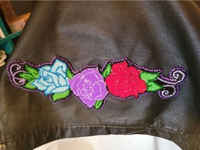 A beaded leather jacket belonging to Kane Worme was lost in the Cathedral Quarter about four days ago. Desperate to find the jacket due to its sentimental value, the Worme family raises money for a reward. The jacket belonged to Worme's late uncle who was like a father to him. Photo provided by Melissa Worme.