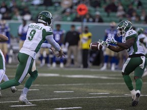 Running back Frankie Hickson, right, was impressive as a backup to Jamal Morrow against the Elks.
