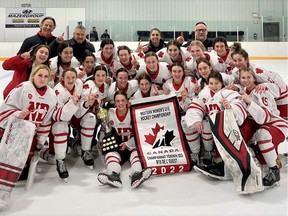 The Notre Dame Hounds are at the Esso Cup — the 2022 Canadian female under-18 hockey championship.