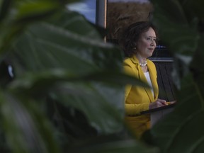 Energy and Resources Minister Bronwyn Eyre speaks during an event at Innovation Place on Monday, May 16, 2022 in Regina. KAYLE NEIS / Regina Leader-Post