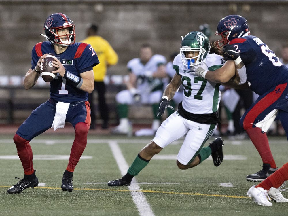 Alouettes veteran quarterback Fajardo expected to face Roughriders –  Winnipeg Free Press