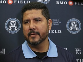 Anthony Calvilo spent the 2018 CFL season as a quarterback coach with the Toronto Argonauts.