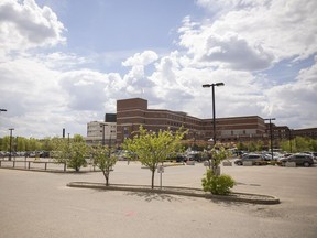 The Regina General Hospital (RGH) parking lot where anomalies where found after ground penetrating radar was used before construction of a new parkade on Wednesday, June 8, 2022 in Regina.