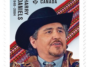 Harry Daniels, an Indigenous leader who fought to have Métis people recognized in the Constitution, is being celebrated on a Canada Post stamp. THE CANADIAN PRESS/HO-Canada Post **MANDATORY CREDIT**