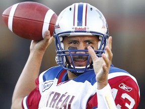 Midfielder Anthony Calvillo has starred for the Montreal Aloets for 12 of the 20 seasons in the Canadian Football League.