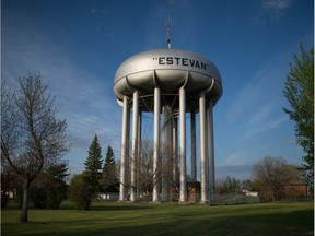 A view of the water tower in Estevan, Saskatchewan. BRANDON HARDER/ Regina Leader-Post