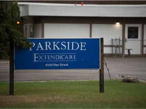 Parkside Extendicare home in Regina, Saskatchewan on May 20, 2021.