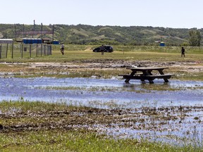 A large amount of rain over the past several days has made clean up at the Country Thunder site a bit more difficult to access in some parts on Wednesday, July 20, 2022 in Craven.