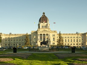 The Saskatchewan Legislative Building at Wascana Centre in Regina, Sask., on Saturday, May 30, 2020.