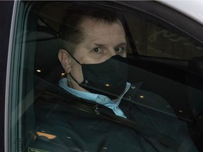 Feb. 8, 2022 - Former Vancouver Whitecaps and Canada U-20 women's soccer coach Bob Birarda leaves his lawyer's office in a vehicle after appearing in provincial court via a video link, in Vancouver, on Tuesday, February 8, 2022. Birarda has pleaded guilty to three counts of sexual assault and one count of touching a young person for a sexual purpose.