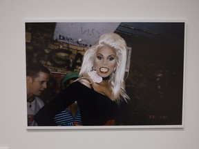 Photograph of drag queen RuPaul, best known today for RuPaul's Drag Race.