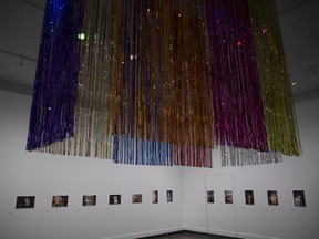 The Drag Explosion, with a rainbow of colors, is on view at the Art Gallery of Regina until September 28.